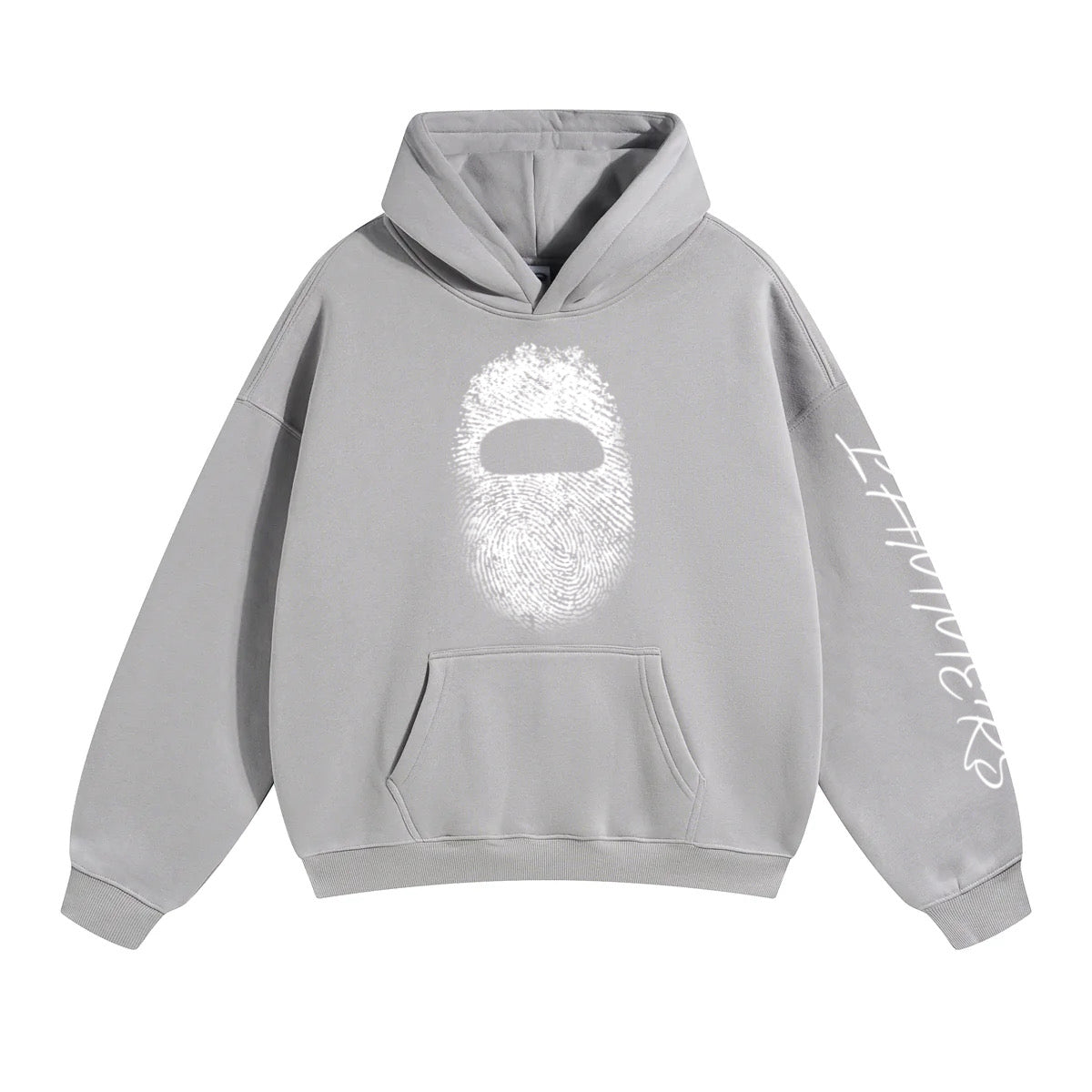 grey identity hoodie